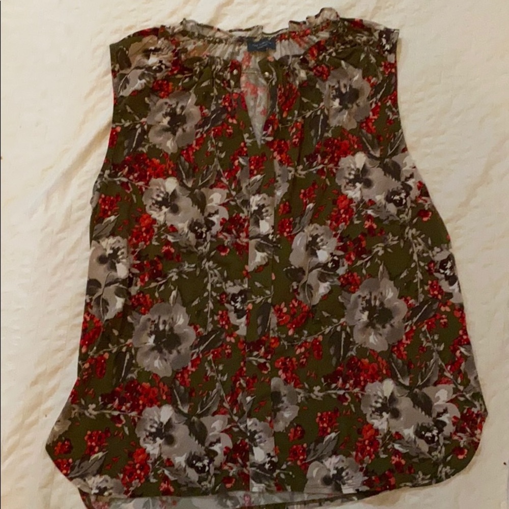 Limited Olive Stretch Blouse